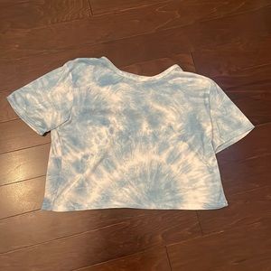 target - tie dye - blue and white - size small